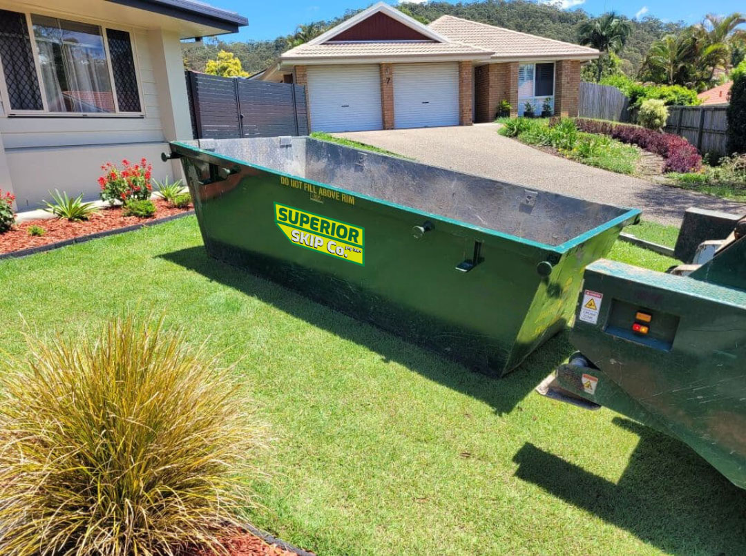 Delivering-a-skip-bin Superior Skip Co. Trucks